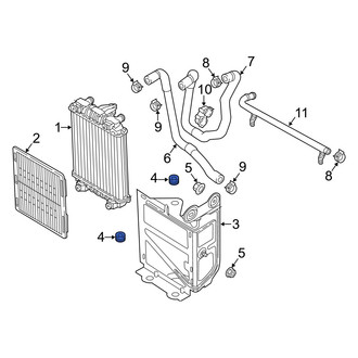 Audi OE - Radiator Insulator