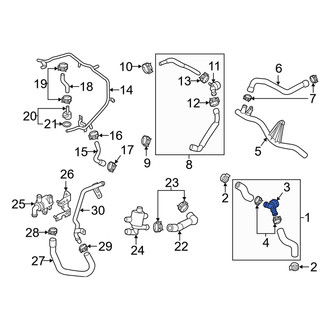 Audi OE - Radiator Coolant Hose Adapter