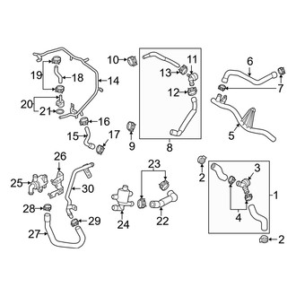 Audi OE - Cooling - Hoses & Lines (Sedan)