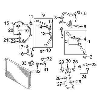 Audi OE - Cooling - Hoses & Lines (Sedan)