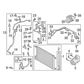 Audi OE - Air Conditioner & Heater - Condenser, Compressor & Lines