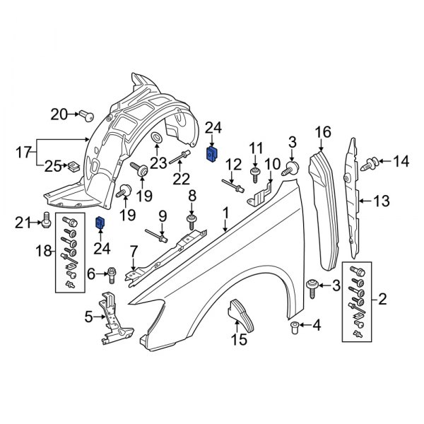 Fender Liner Nut