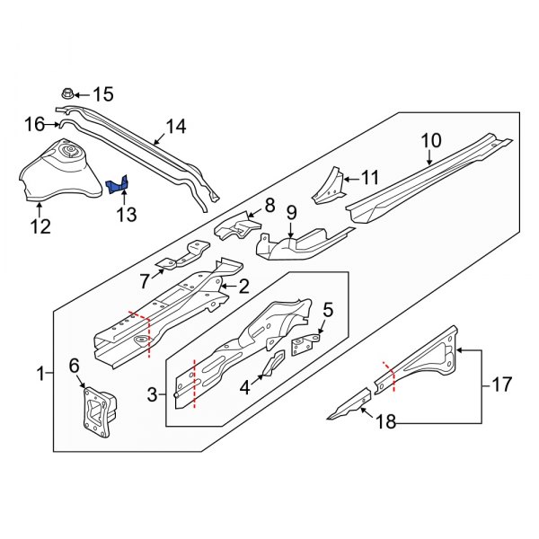 Hood Lift Support Bracket