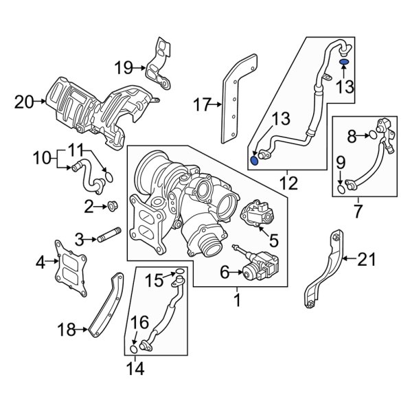 Turbocharger Oil Line O-Ring