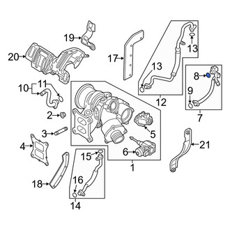 Audi OE - Turbocharger Coolant Line O-Ring