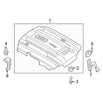 Audi OE - Engine / Transaxle - Engine Appearance Cover (Sedan 1.8L)