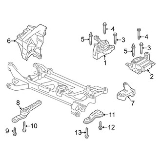 Audi OE - Engine / Transaxle - Engine & Transmission Mounting (Sedan)
