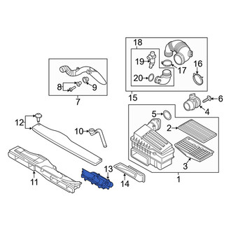 Audi OE - Front Engine Air Intake Hose