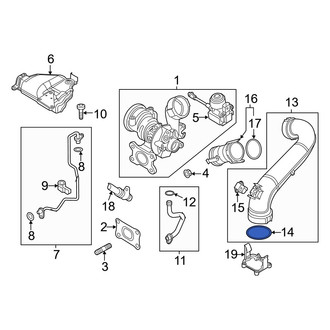 Audi OE - Intercooler Tube Seal