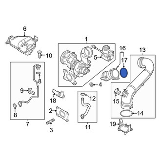 Audi OE - Intercooler Pipe Gasket