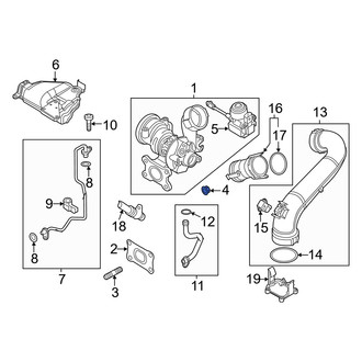 Audi OE - Turbocharger Nut