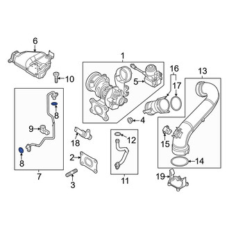 Audi OE - Turbocharger Oil Line O-Ring