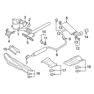 Audi OE - Exhaust System - Exhaust Components (Sedan)