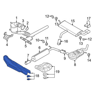 Audi OE - Center Floor Pan Heat Shield