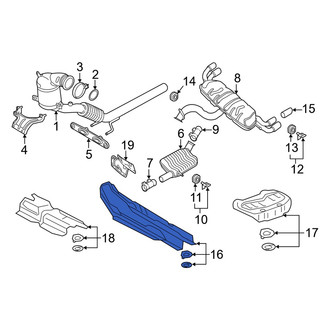 Audi OE - Center Floor Pan Heat Shield