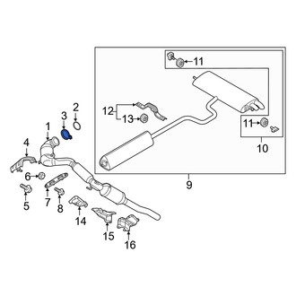 Audi OE - Catalytic Converter Clamp