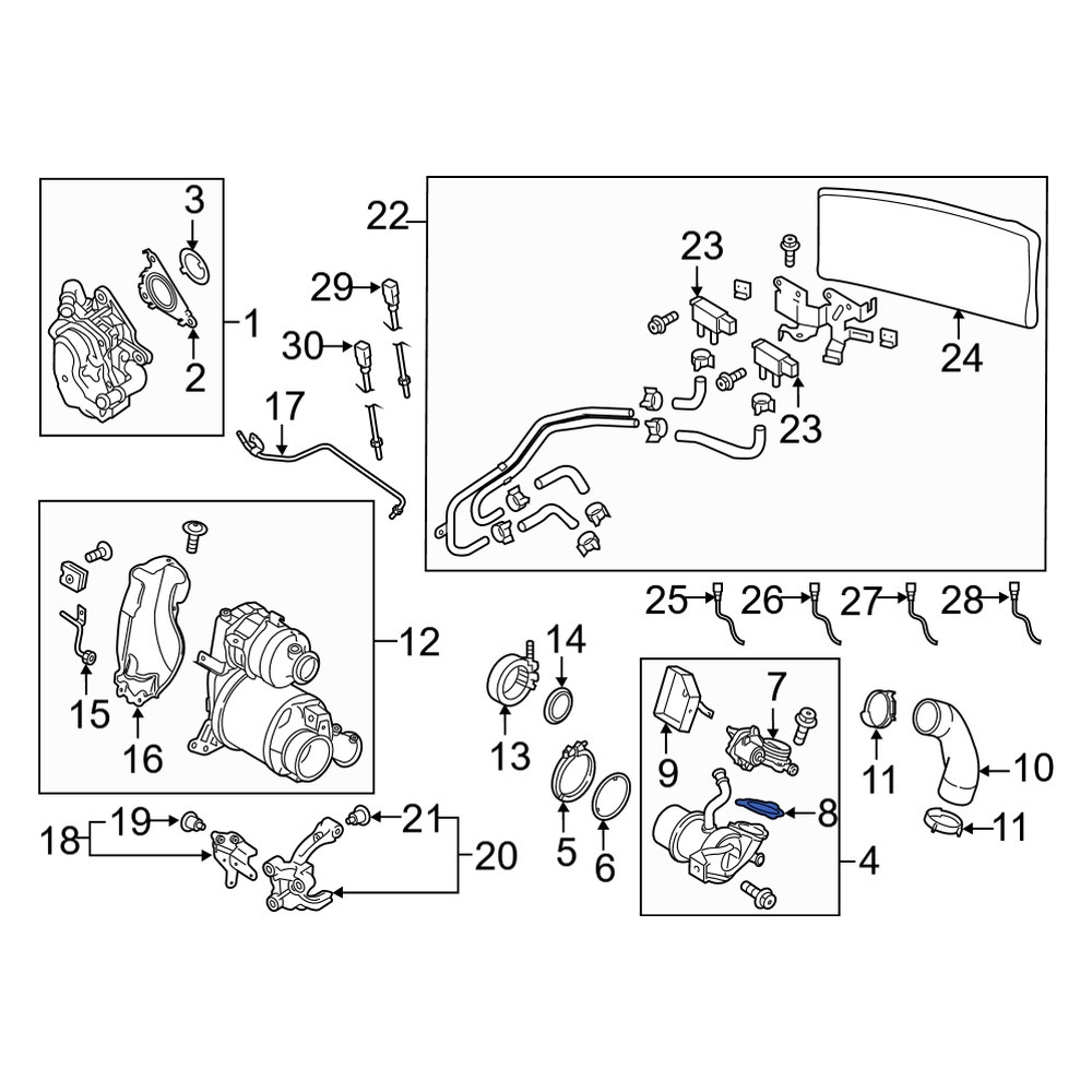 Audi OE 04L131547A Exhaust Gas Recirculation (EGR) Valve Control