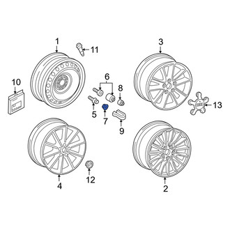 Audi OE - Wheel Lug Bolt Cap