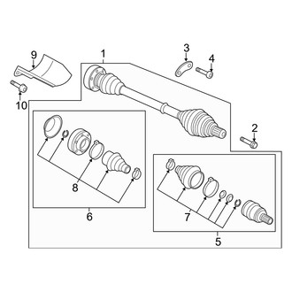 Audi OE - Front Suspension - Drive Axles (Sedan)