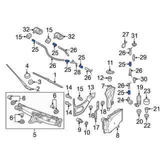 Audi OE - Rear Liftgate Washer Hose