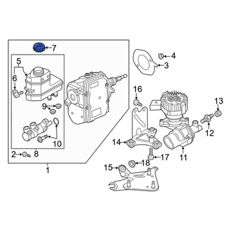 Audi OE - Brake Master Cylinder Reservoir Cap