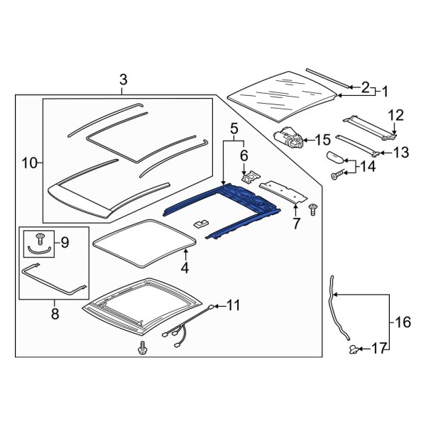 Sunroof Frame