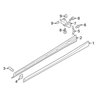 Audi OE - Pillars, Rocker & Floor - Exterior Trim (Premium / Premium Plus / Prestige Convertible)