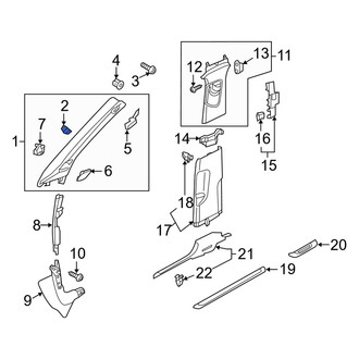 Audi OE - Body A-Pillar Trim Panel Clip