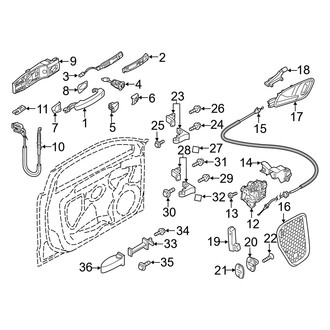 Audi OE - Front Door - Lock & Hardware (Premium / Premium Plus / Prestige)