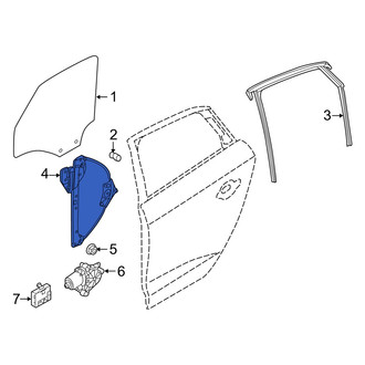 Audi OE - Rear Left Window Regulator