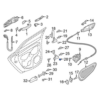 Audi OE - Door Hinge Cap