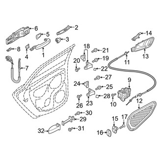 Audi OE - Rear Door - Lock & Hardware