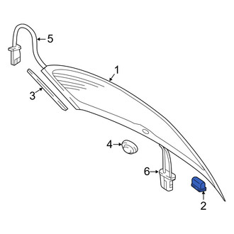 Audi OE - Back Glass Spacer