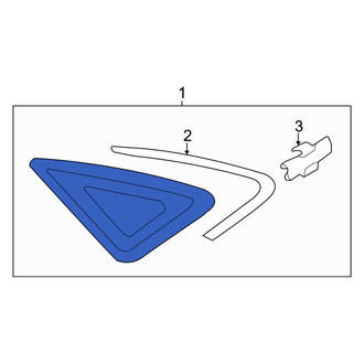 Audi OE - Rear Right Quarter Glass