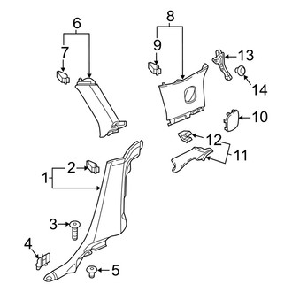 Audi OE - Quarter Panel - Interior Trim (Premium / Premium Plus / Prestige)