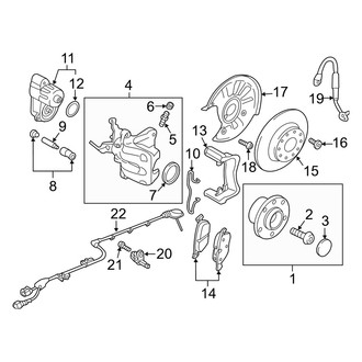 Audi OE - Rear Suspension - Brake Components