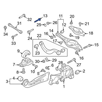 Audi OE - Rear Lower Suspension Control Arm Bolt