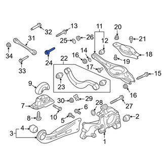 Audi OE - Rear Upper Suspension Control Arm Bolt