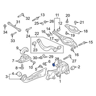 Audi OE - Rear Upper Suspension Control Arm Spacer