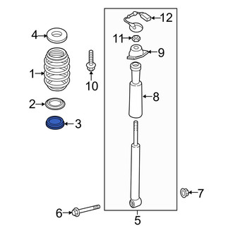 Audi OE - Lower Coil Spring Insulator