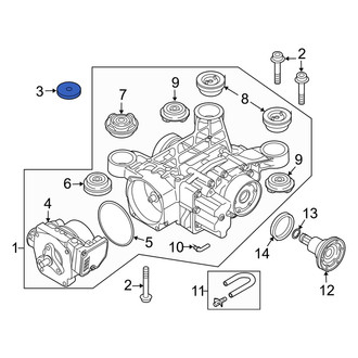 Audi OE - Rear Suspension Crossmember Stop