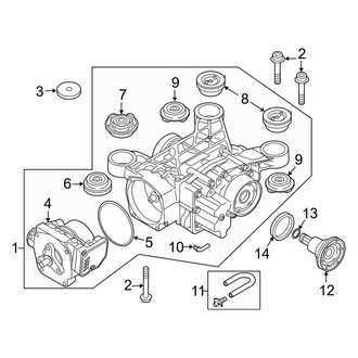 Audi OE - Rear Suspension - Axle & Differential (Premium / Premium Plus / Prestige Sedan)