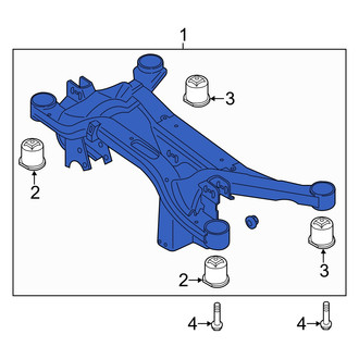Audi OE - Rear Suspension Subframe Crossmember