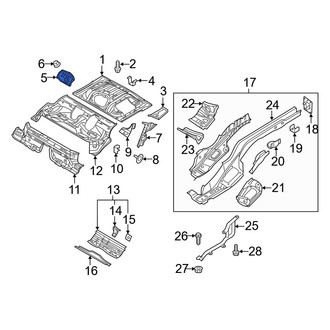 Audi OE - Rear Trunk Floor Access Cover