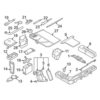 Audi OE - Rear Body & Floor - Jack & Components (Premium / Premium Plus / Prestige)
