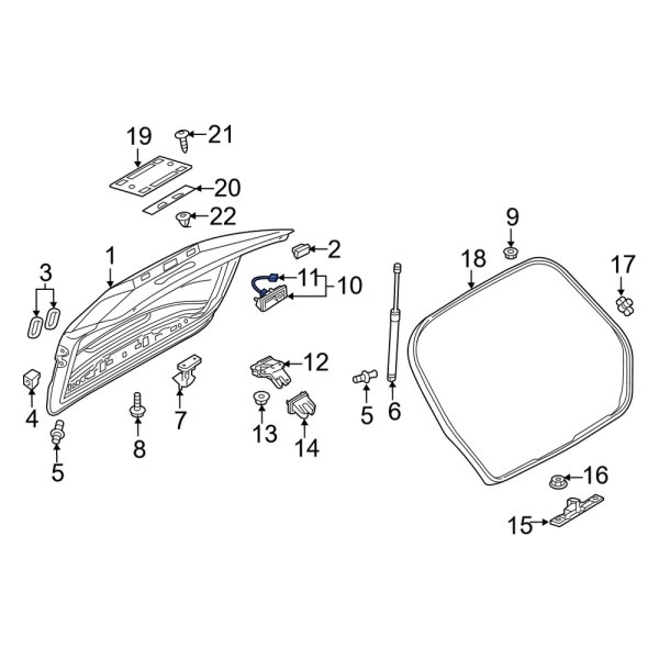 Liftgate Latch Release Switch Connector