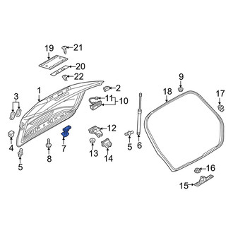Audi OE - Rear Liftgate Hinge