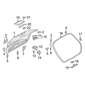 Audi OE - Lift Gate - Gate & Hardware