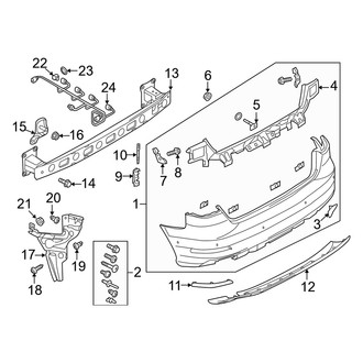 Audi OE - Rear Bumper - Bumper & Components (Premium Plus / Prestige)