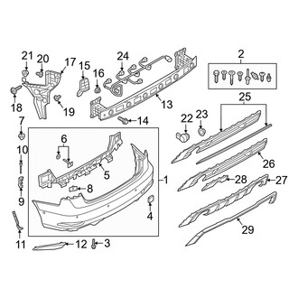 Audi OE - Rear Bumper - Bumper & Components (Premium / Premium Plus)